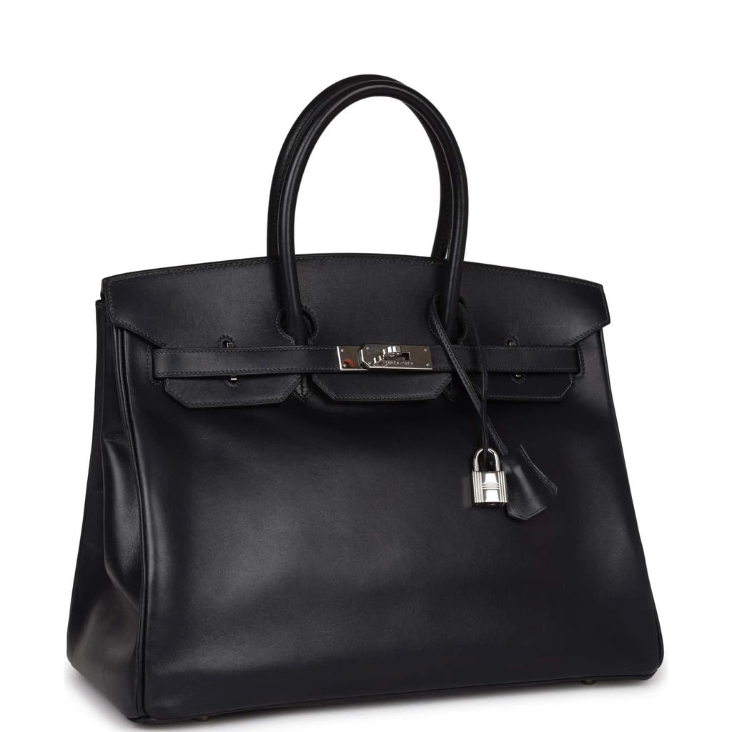 Vintage Box Leather Handbag N9403
