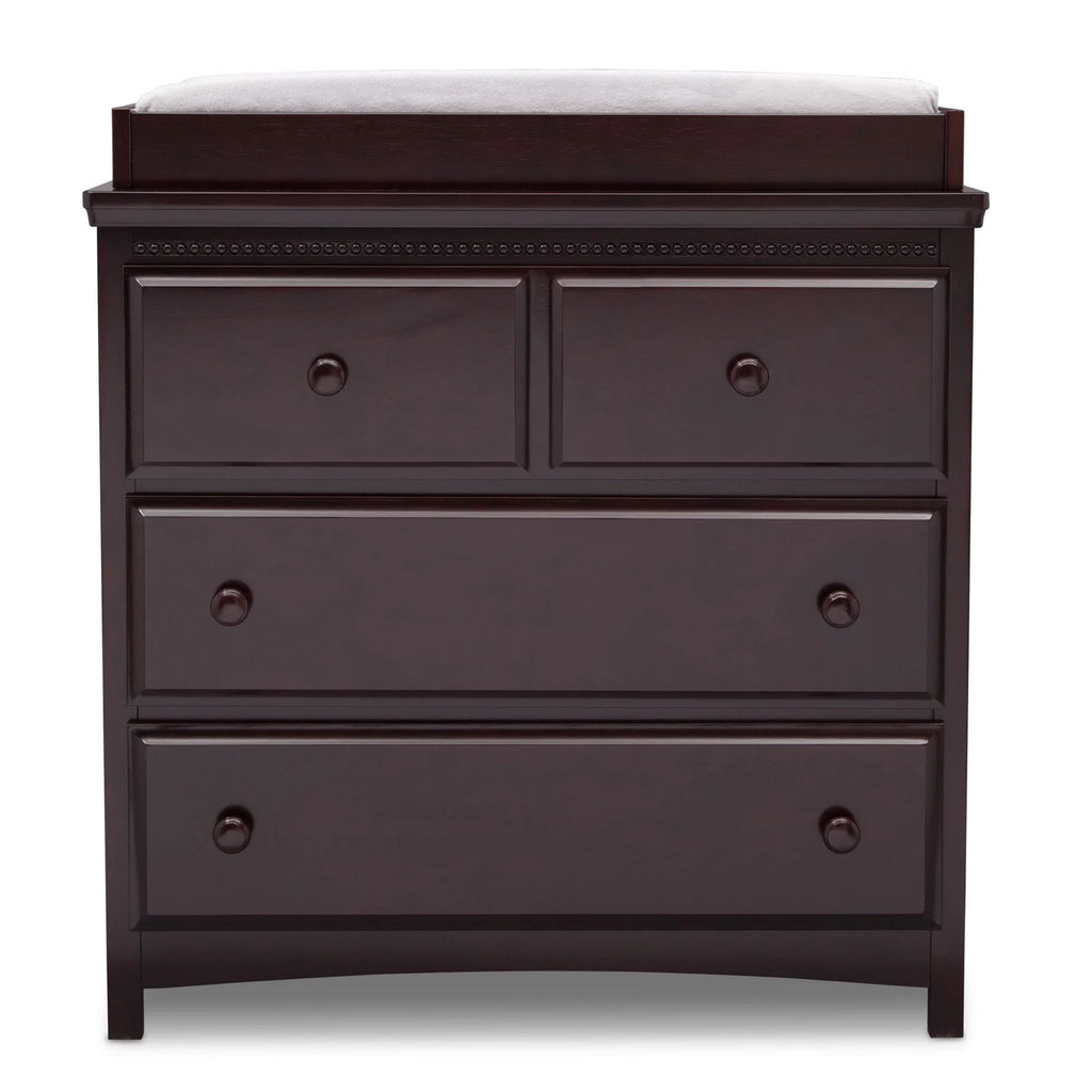 3 Drawer Dresser with Changing Top, Grey N4465