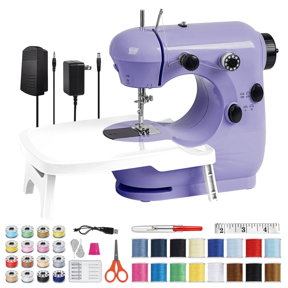 Mini Dual Speed Portable Sewing Machine with Extension Table N36142