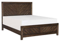 Rustic Cherry Wood Cal King Bed A42599